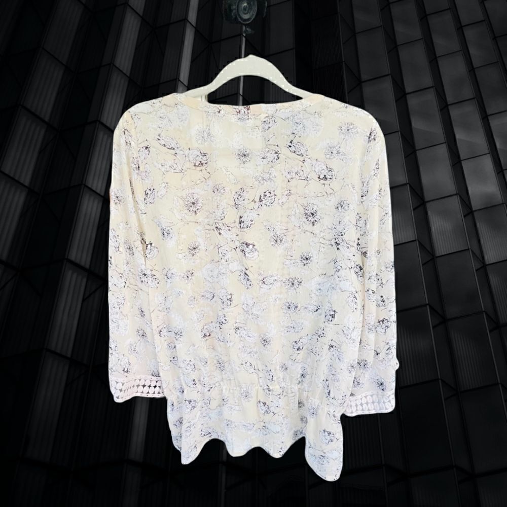 Black Rainn Womens Sheer Top Size Large - Picture 2 of 2